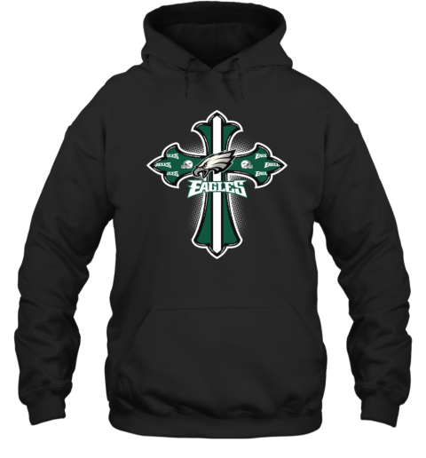 NFL Green Crusader Cross Philadelphia Eagles Hoodie - Rookbrand