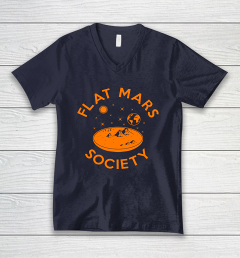 Flat Mars Society Shirt V-Neck T-Shirt 3 Flat Mars Society Shirt V-Neck T-Shirt - Image 3