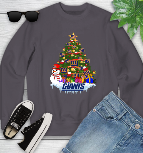 New York Giants Merry Christmas NFL Football Sports Youth Sweatshirt 6