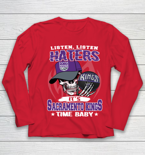 Listen Haters It is KINGS Time Baby NBA Youth Long Sleeve 8