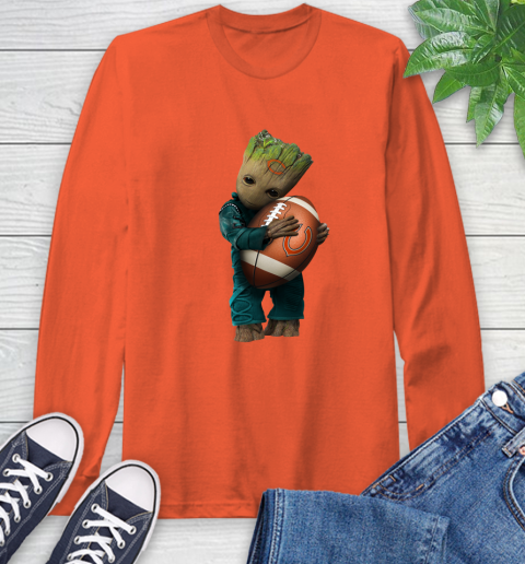 NFL Groot Guardians Of The Galaxy Football Sports Chicago Bears Long Sleeve T-Shirt 5