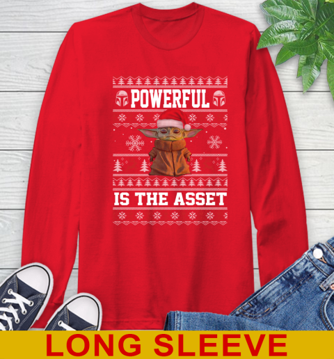Powerful Is The Asset Baby Yoda Christmas Star Wars Shirts 66