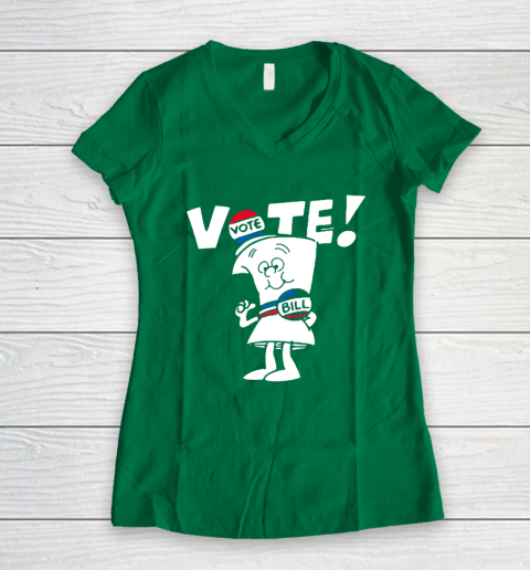 Vote With Bill Women's V-Neck T-Shirt 3