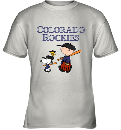 Youth Colorado Rockies White/Black V-Neck T-Shirt