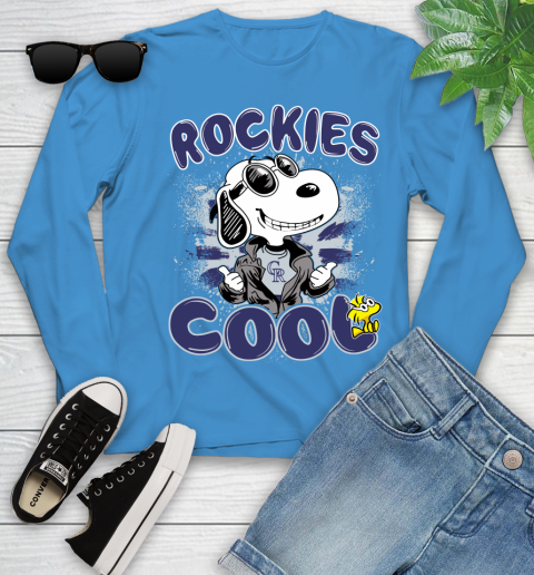 MLB Baseball Colorado Rockies Cool Snoopy Shirt Youth Long Sleeve 8 MLB Baseball Colorado Rockies Cool Snoopy Shirt Youth Long Sleeve - Image 8