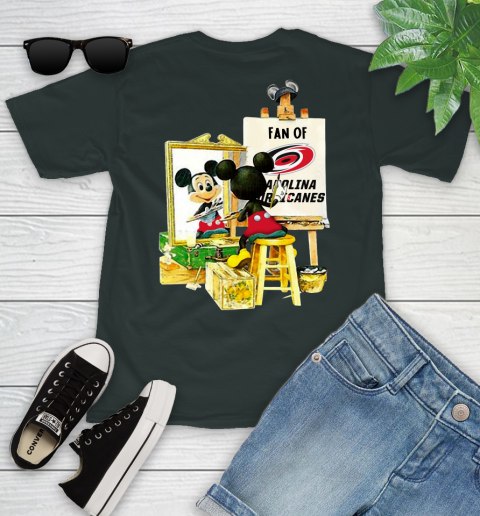 NHL Hockey Carolina Hurricanes Mickey Drawing Shirt 98