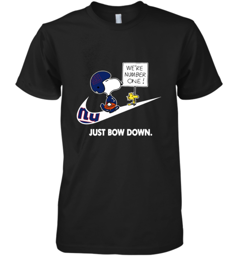New York Giants Are Number One – Just Bow Down Snoopy Premium Men's T-Shirt