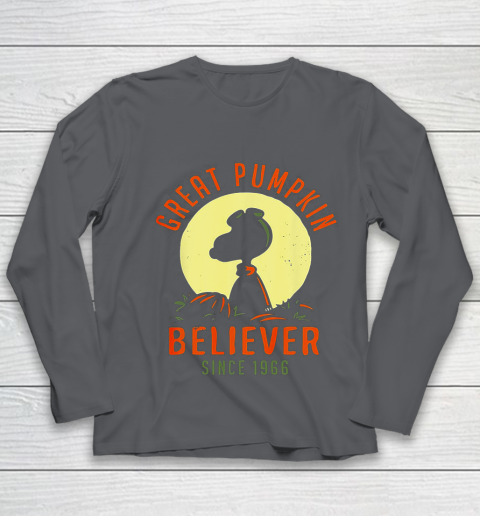 Peanuts Great Pumpkin believer since 1966 Halloween Youth Long Sleeve 6