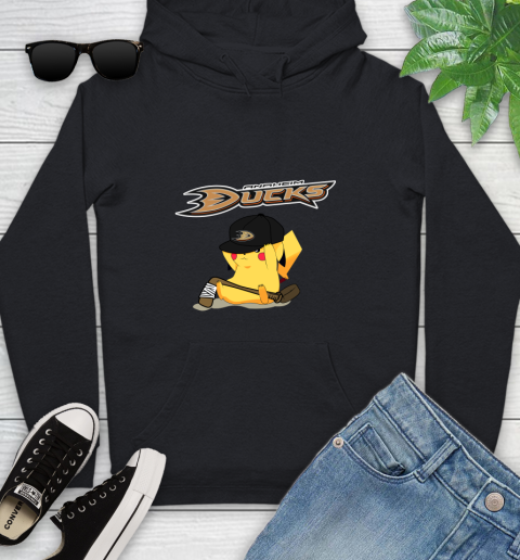 NHL Pikachu Hockey Sports Anaheim Ducks Youth Hoodie 2