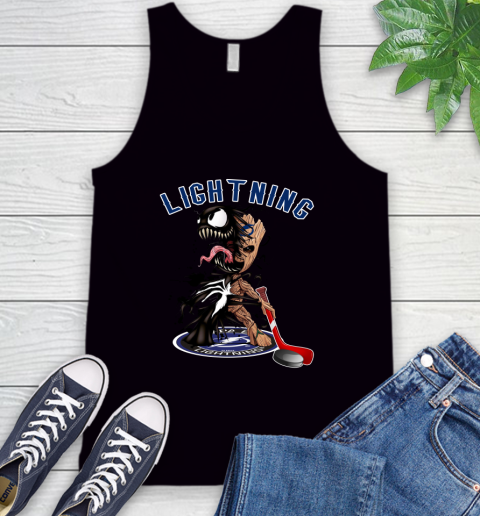 NHL Tampa Bay Lightning Hockey Venom Groot Guardians Of The Galaxy Tank Top 2