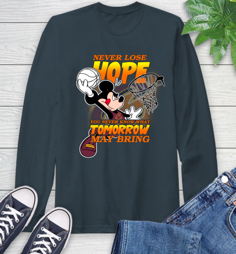 Cleveland Cavaliers NBA Basketball Mickey Disney Never Lose Hope Long Sleeve T-Shirt 9