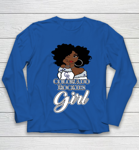Colorado Rockiess Girl MLB Youth Long Sleeve 9