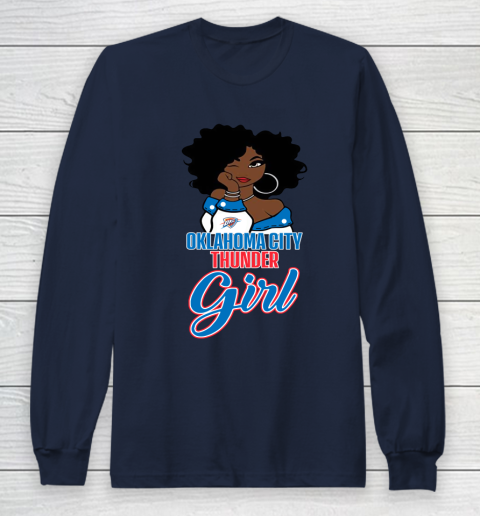 Oklahoma City Thunder Girl NBA Long Sleeve T-Shirt 4