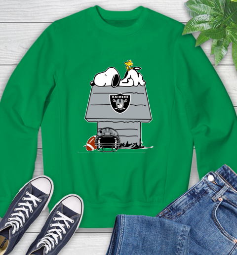 Oakland Raiders NFL Football Snoopy Woodstock The Peanuts Movie Sweatshirt 6
