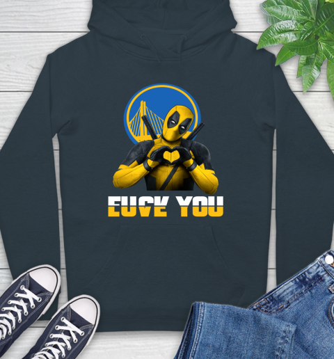 NBA Golden State Warriors Deadpool Love You Fuck You Basketball Sports Hoodie 7