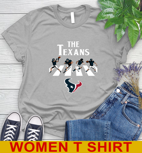 NFL Football Houston Texans The Beatles Rock Band Shirt Women's T-Shirt 5