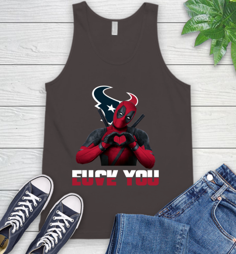 NHL Houston Texans Deadpool Love You Fuck You Football Sports Tank Top 6