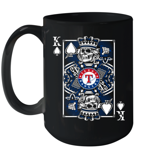 Texas Rangers MLB Baseball The King Of Spades Death Cards Shirt Ceramic Mug 15oz