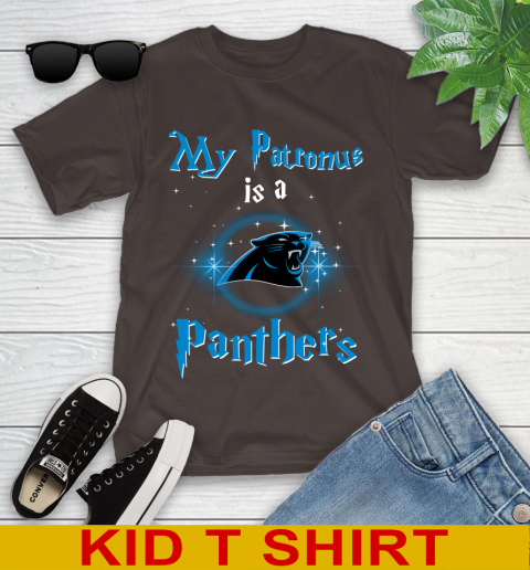 NFL Football Harry Potter My Patronus Is A Carolina Panthers Youth T-Shirt 6