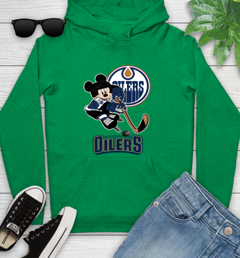 NHL Edmonton Oilers Mickey Mouse Disney Hockey T Shirt Youth Hoodie 20