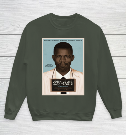 Good Trouble John Lewis Youth Sweatshirt 10