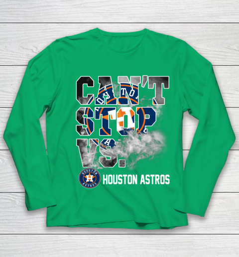 MLB Houston Astros Baseball Can't Stop Vs Houston Astros Youth Long Sleeve 5 MLB Houston Astros Baseball Can't Stop Vs Houston Astros Youth Long Sleeve - Image 5