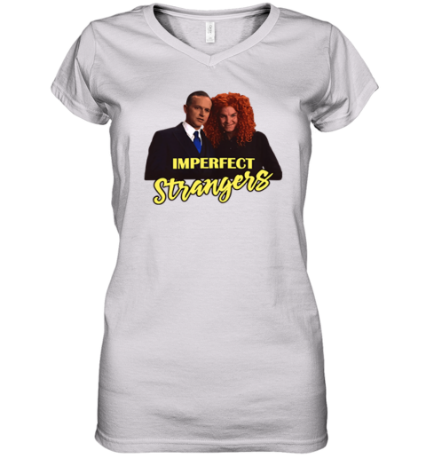 Imperfect Strangers Calvin Coolidge And Carrot Top Premium Women's V-Neck T-Shirt