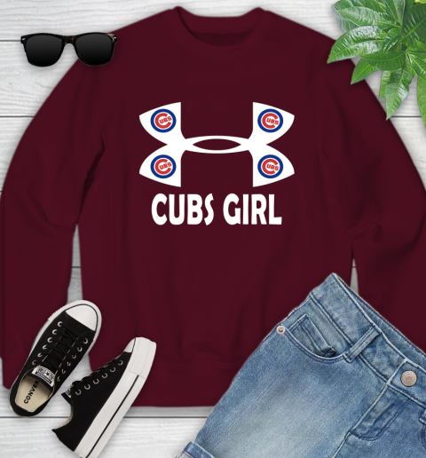 MLB Chicago Cubs Under Armour Baseball Sports Youth Sweatshirt 4