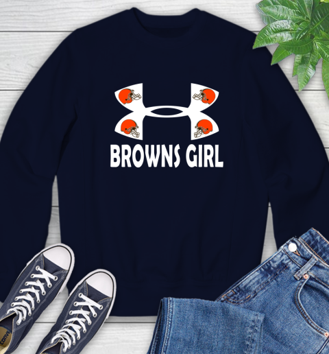 NFL Cleveland Browns Girl Under Armour Football Sports Sweatshirt 2