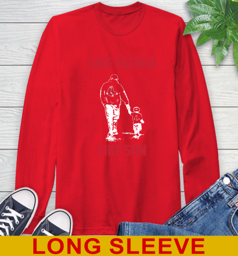 Boston Red Sox MLB Baseball Like Father Like Son Sports Long Sleeve T-Shirt 12