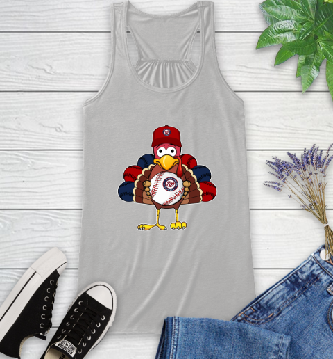 Washington Nationals Turkey thanksgiving Racerback Tank