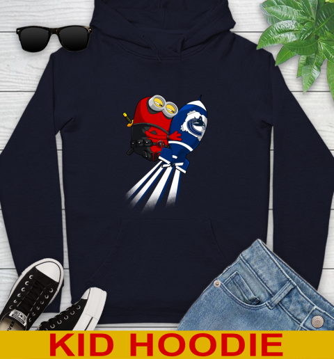 NHL Hockey Vancouver Canucks Deadpool Minion Marvel Shirt Youth Hoodie 3
