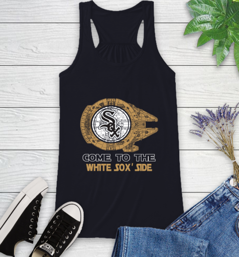 MLB Come To The Chicago White Sox Side Star Wars Baseball Sports Racerback Tank 9