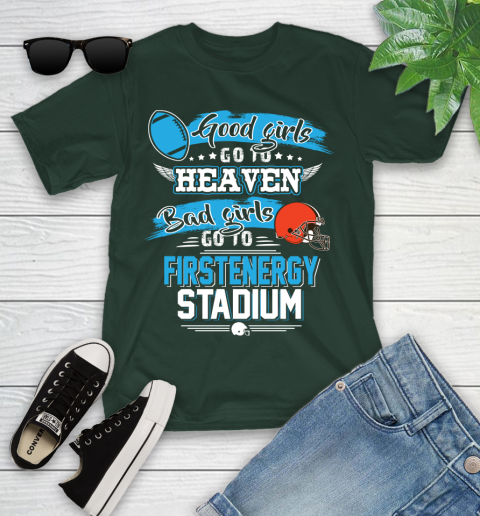 Cleveland Browns NFL Bad Girls Go To Firstenergy Stadium Shirt Youth T-Shirt 5