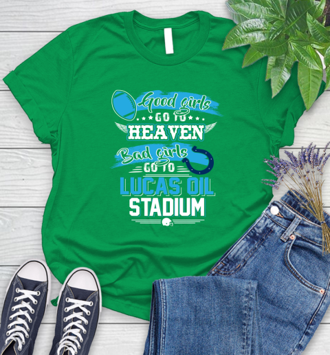 Indianapolis Colts NFL Bad Girls Go To Lucas Oil Stadium Shirt Women's T-Shirt - Image 10