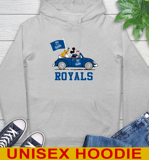MLB Baseball Kansas City Royals Pluto Mickey Driving Disney Shirt Hoodie 6