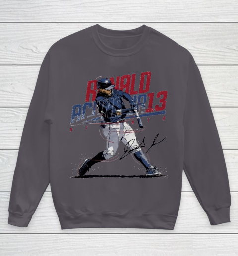 Ronald Acuna Jr 13 Youth Sweatshirt 5