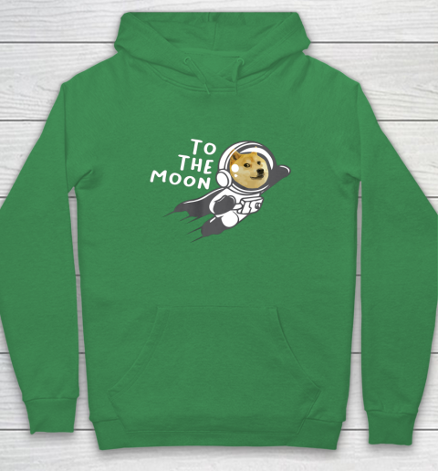 Dogecoin to the Moon Shirt Hodl Doge Coin Crypto Currency Hoodie 5