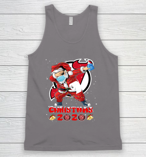 New Jersey Devils Funny Santa Claus Dabbing Christmas 2020 NHL Tank Top 6