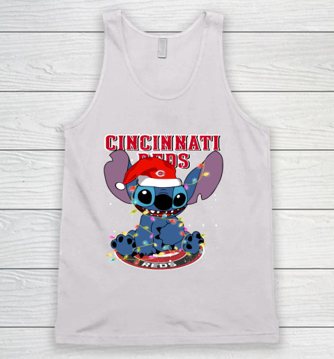 Cincinnati Reds MLB noel stitch Baseball Christmas Tank Top