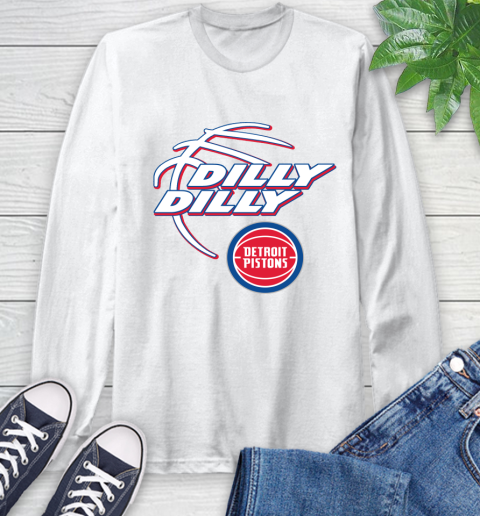 NBA Detroit Pistons Dilly Dilly Basketball Sports Long Sleeve T-Shirt