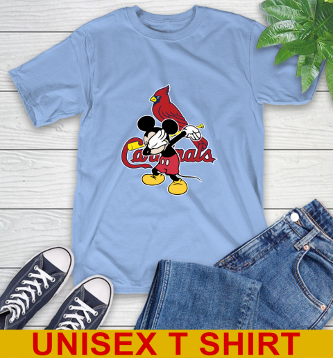 St.Louis Cardinals MLB Baseball Dabbing Mickey Disney Sports T-Shirt 11