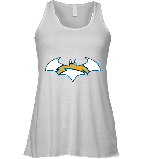 We Are The Los Angeles Chargers Batman NFL Mashup Racerback Tank