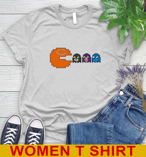 Chicago Bears NFL Football Pac Man Champion Women's T-Shirt