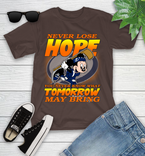 Tampa Bay Lightning NHL Hockey ootball Mickey Disney Never Lose Hope Youth T-Shirt 7