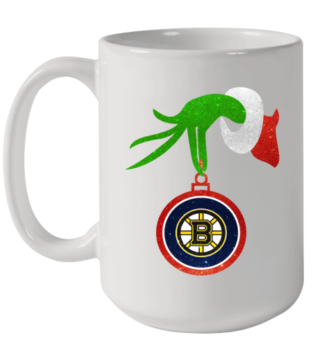 Boston Bruins Grinch Merry Christmas NHL Hockey Ceramic Mug 15oz