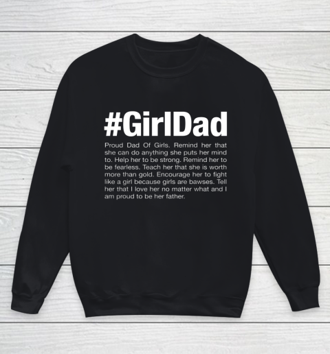 Girl Dad Mean Youth Sweatshirt