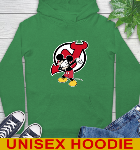 New Jersey Devils NHL Hockey Dabbing Mickey Disney Sports Hoodie 8