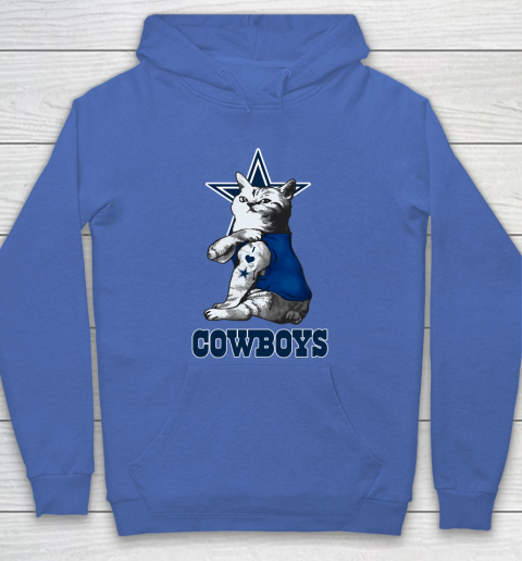 NFL Football My Cat Loves Dallas Cowboys Hoodie 6