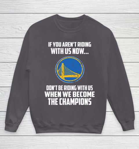 NBA Golden State Warriors Basketball We Become The Champions Youth Sweatshirt 5